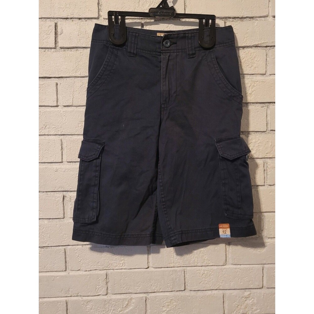 Arizona Jean Co. Boys Cargo Shorts Size 12 Regular Navy Blue NWT